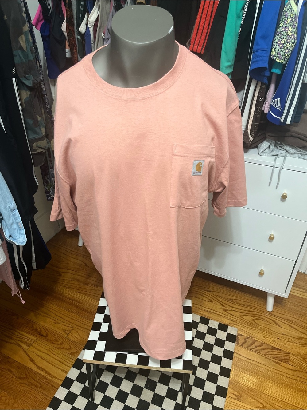 Carhartt Men's Short Sleeve Pocket Tee in Dusty Rose
